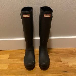 Women’s Tall Matte Black Hunter Boots Size 6